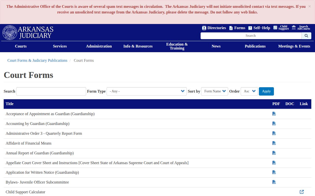 Arkansas court forms for Lawrence County arrest record sealing